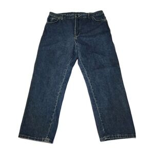 Dickies Carpenter Jeans Mens 38x29 Blue Denim Workwear Utility Hammer Loop